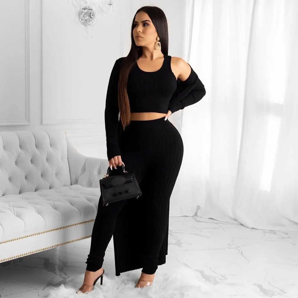 Комплект из 3 предметов жилет и брюки с нагрудной подкладкой для женщин юбка