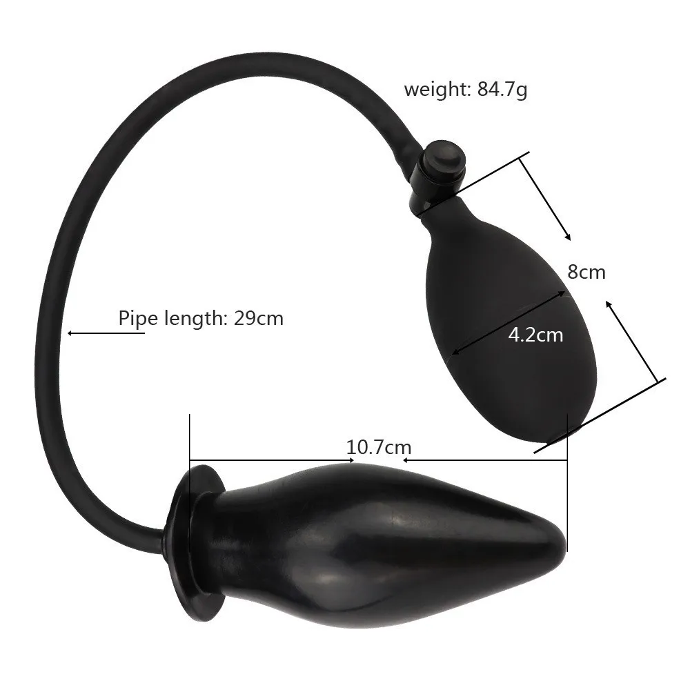 Anal Dilator Expandable Inflatable Big Butt Plug Anus Massager Sex Toy For Men Woman Gay Couple Novelty Product 10.7*5.3cm | Красота и