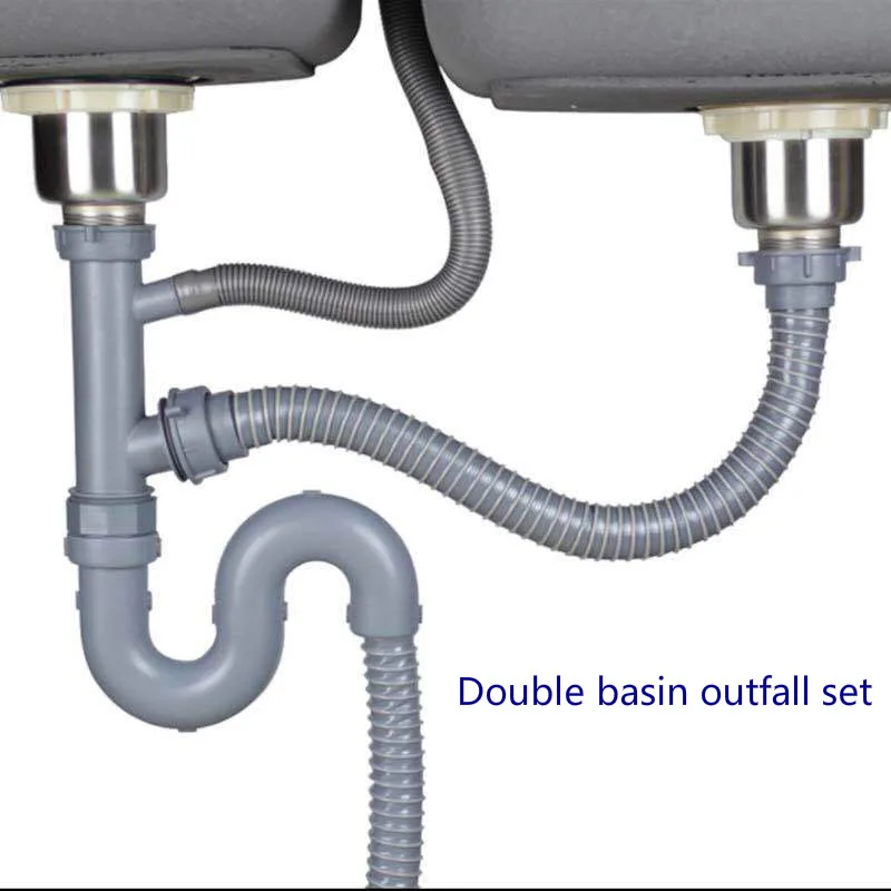 Фильтр для кухонной раковины из нержавеющей стали двойной резервуар аксессуары