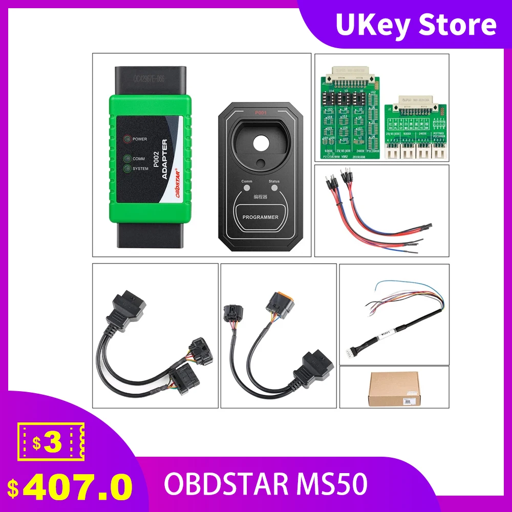

OBDSTAR MS50 Special Kit For OBDSTAR MS50 Standard/ Basic Version for Motorcycle IMMO Diagnostic Tools Support Key Programming