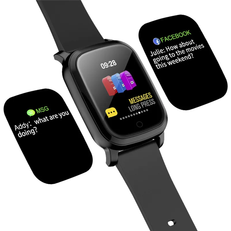 Смарт часы с инфракрасным датчиком Bluetooth 5 0 водонепроницаемые квадратной