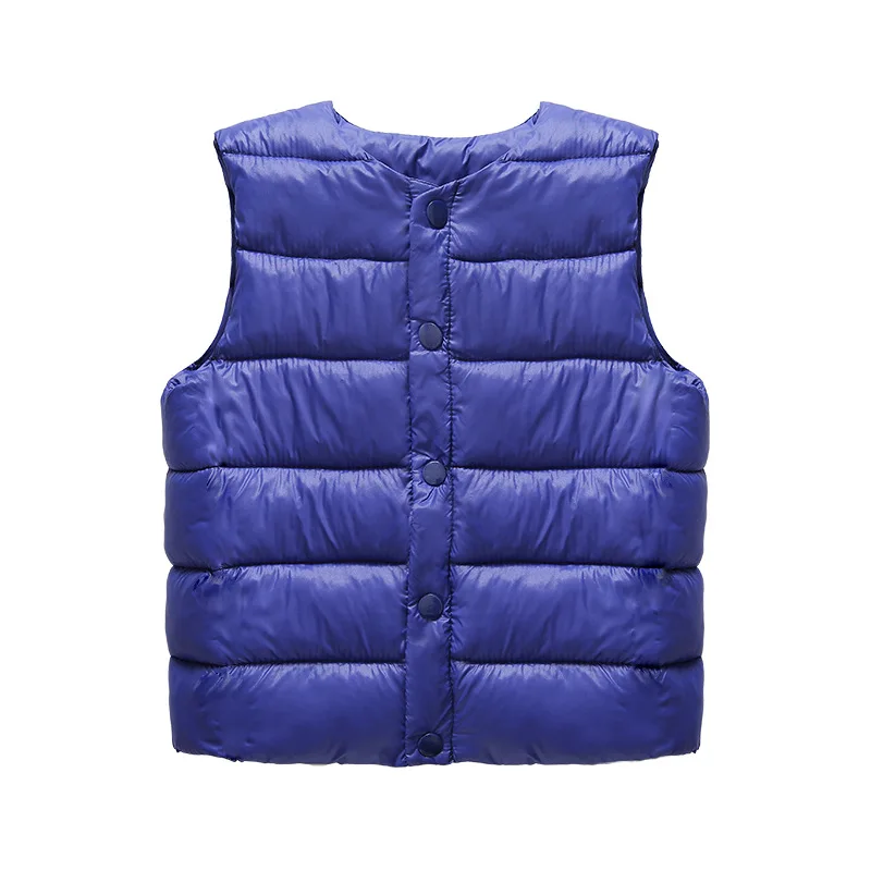 Модный хлопковый осенне зимний жилет для маленьких мальчиков и девочек Детский