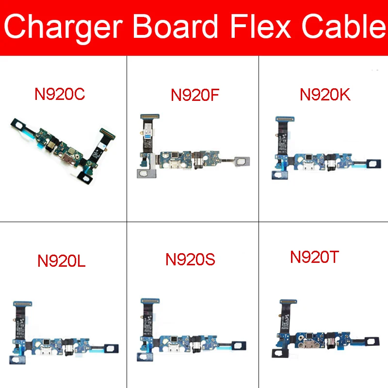 Зарядное устройство USB разъем плата для Samsung Galaxy Note 5 N920C N920F N920G N920i N920K N920L N920S N920T зарядный порт модуль Usb плата
