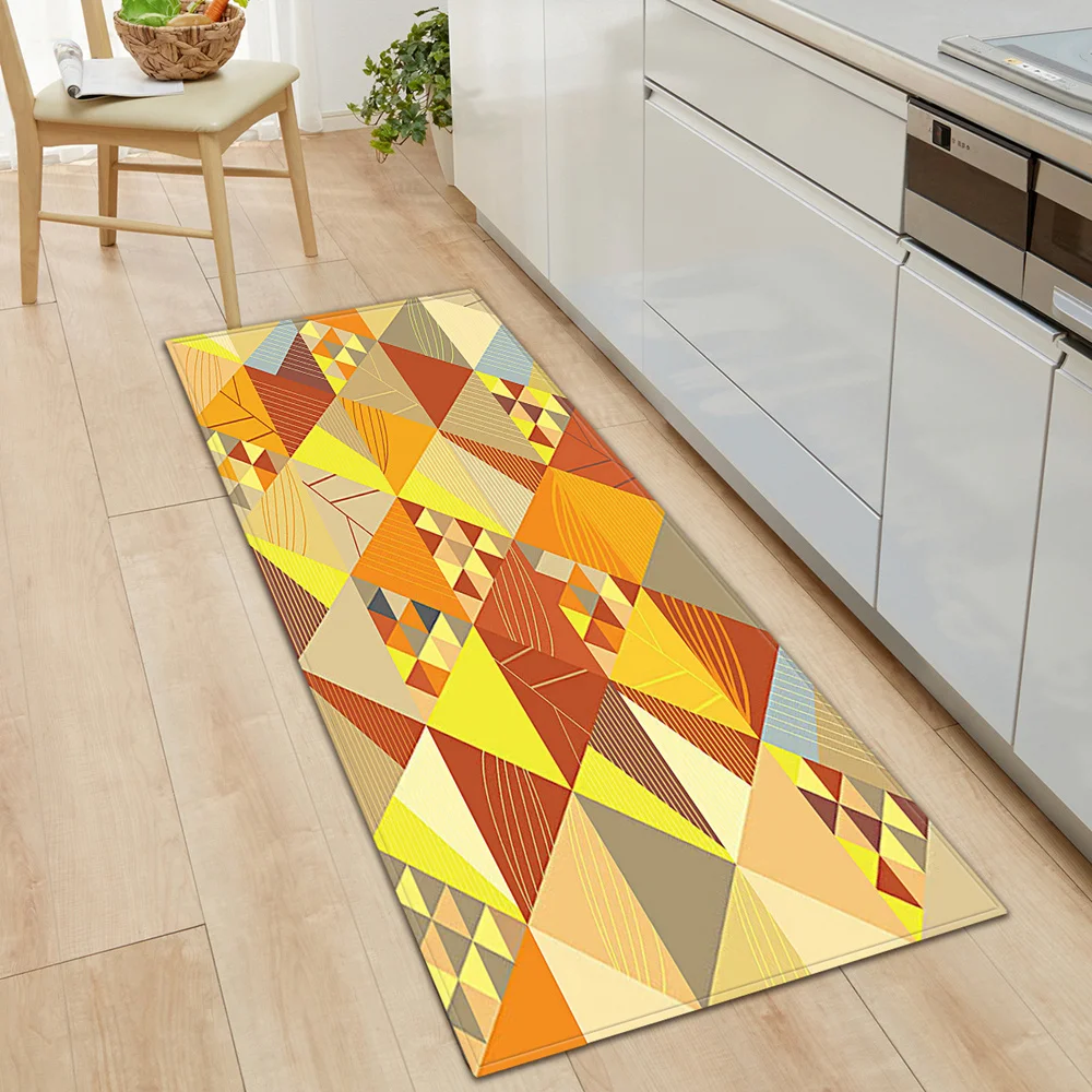 Геометрический кухонный напольный коврик дверной для гостиной ковер украшения