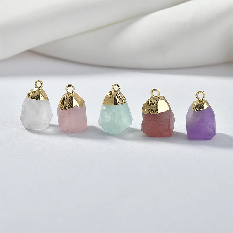 Натуральный драгоценный камень кристалл кулон розовый Кристалл Клубника