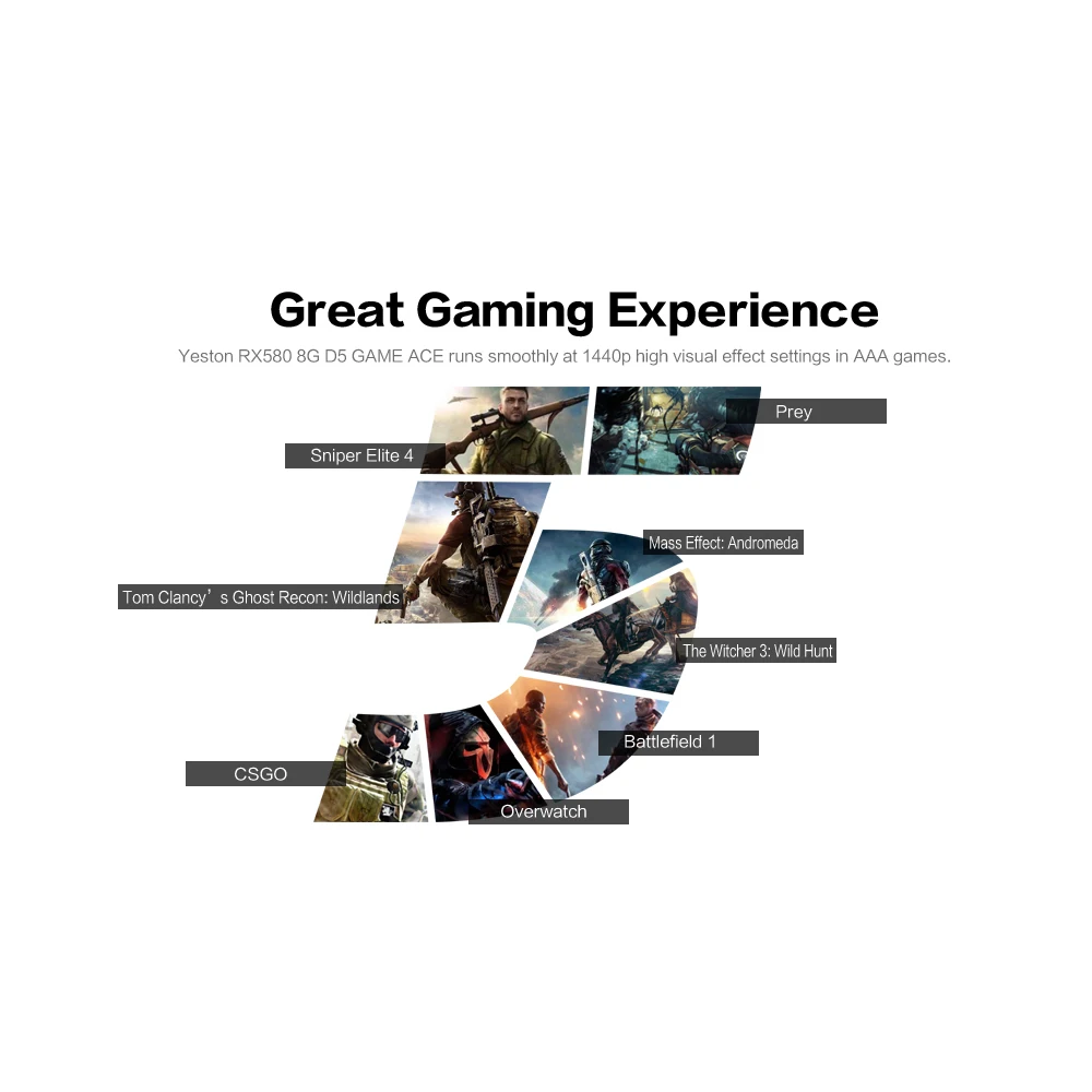 Yeston RX580-8G D5 игра ACE PA Видеокарты Radeon Chill Polaris 20 GPU Ледниковая система охлаждения 8 ГБ GDDR5 256bit DP* 3 HDMI