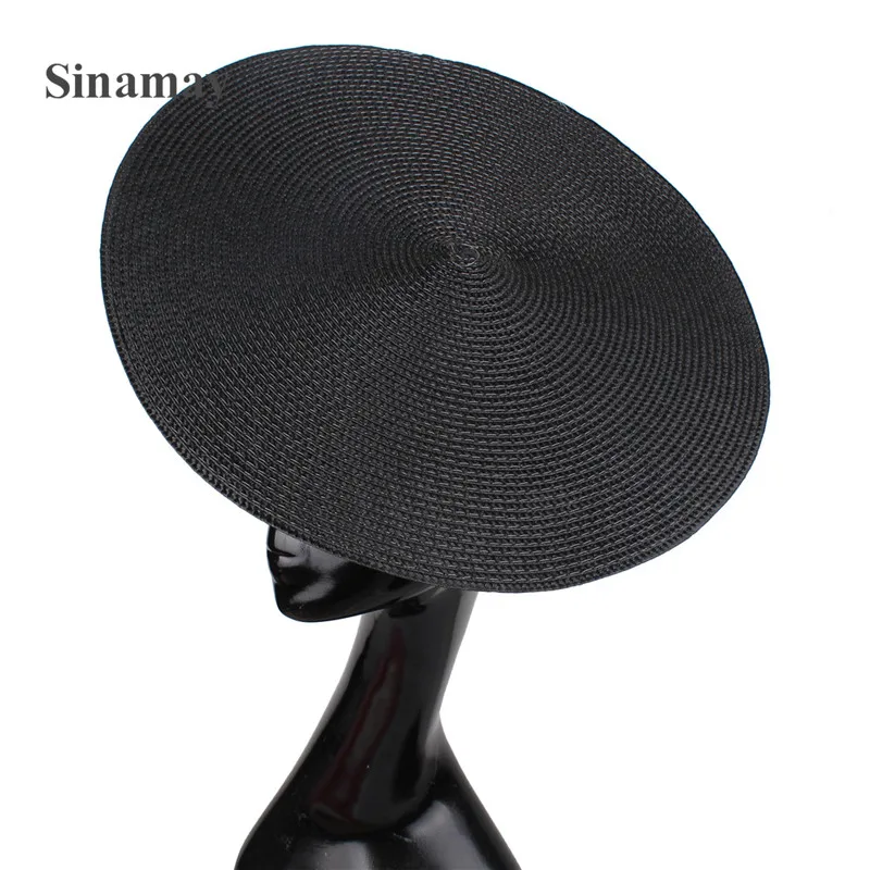 Имитация соломенная шляпа с модным большим 35 см чародей для женщин Свадебная