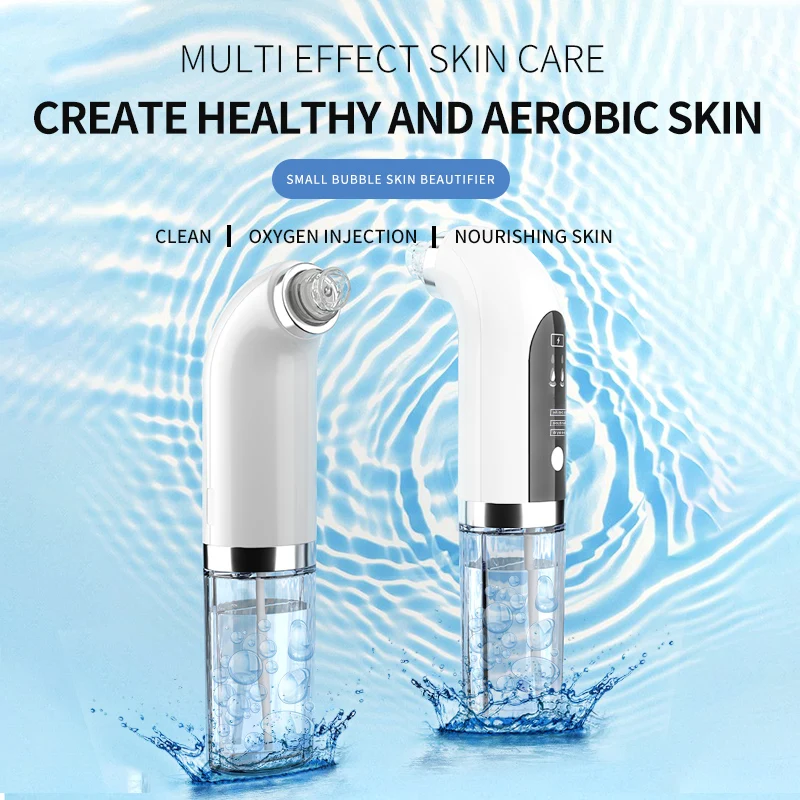 

Hydrodermabrasion Device Blackhead Remover Face Deep Nose Cleaner Moisturizing safe Painless USB Rechargeable Clean Skin Tool