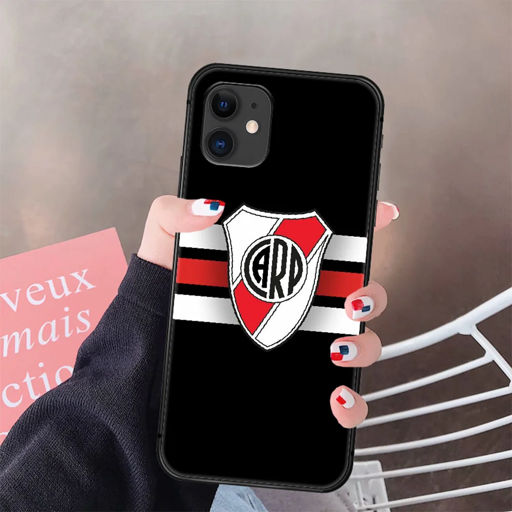 

Atletico River Plate Phone Case Cover Hull For IPhone 5 5s se 2 6 6s 7 8 12 Mini Plus X XS XR 11 PRO MAX black Cover 3D Coque
