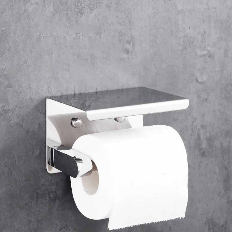 

Stainless Steel Toilet Paper Holder Wall Mount Bathroom Tissue Holder Kitchen Toilet Paper Roll Holder Towel Holder Home Product