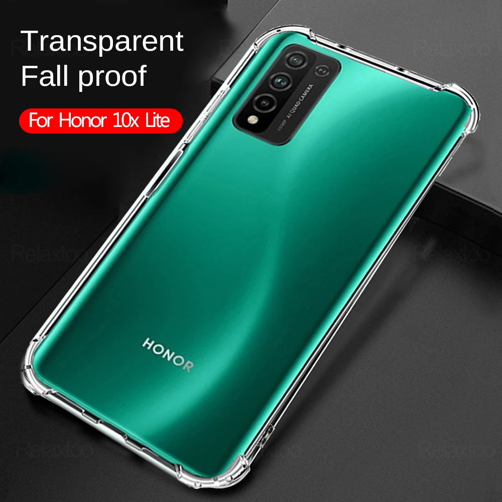 

Smartphone case Honor 10x lait cover huawei honor 10 x lite Airbag Case only bumper honor10lite case honor 10xlite case honorx10 lite cover honor 10lite Transparente solo case honor10 10x lite