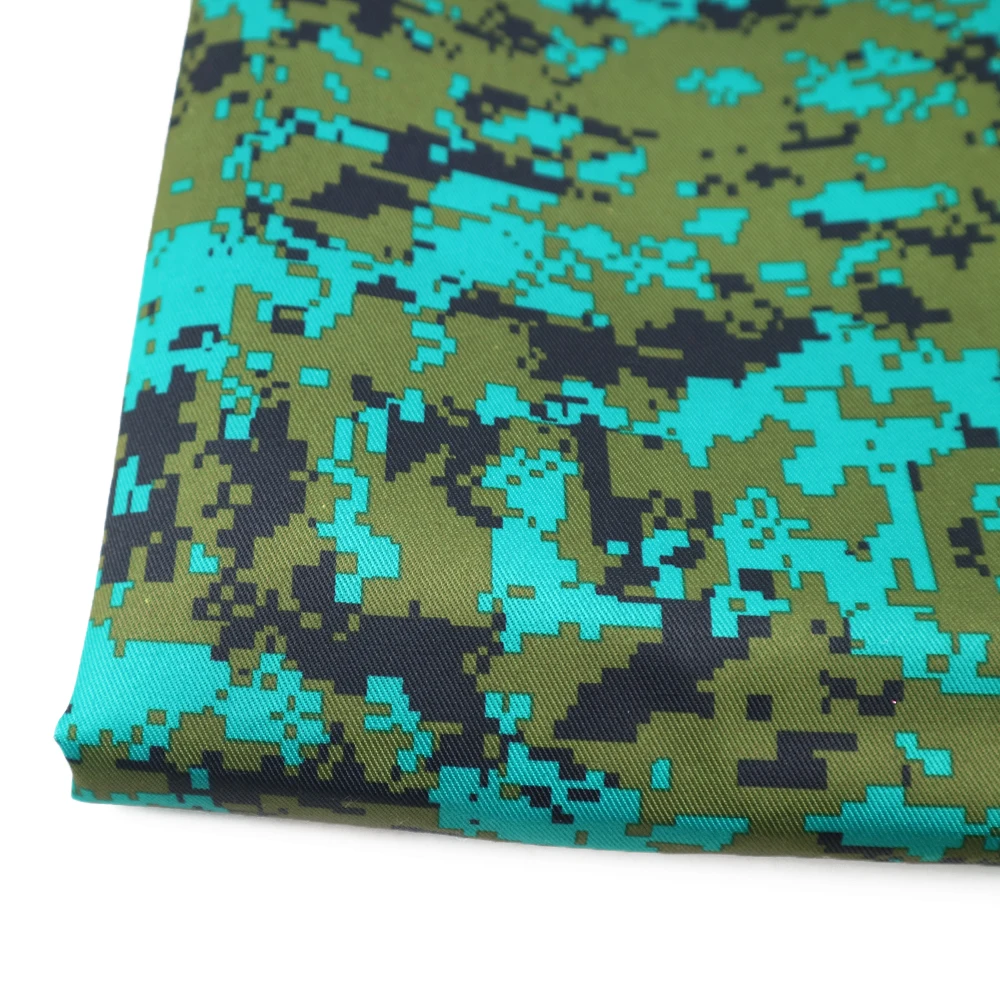 

50*145cm Camo Ink Printed Canvas Fabric Quilting Patchwork DIY Handbag Cloth Dress Puppet Garment Tissue Material Doll,1Yc12511