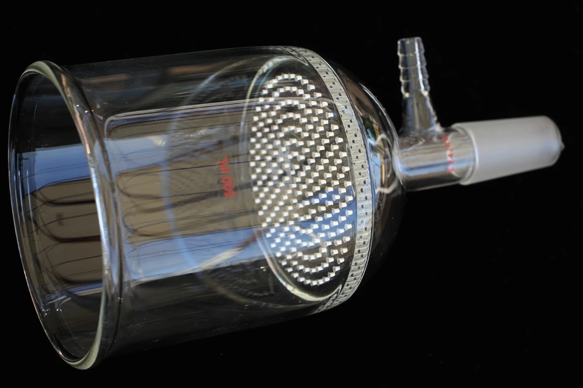 

Glass Buchner Filter Funnel with Perforated Plate 500ml Inner Joint 24/40