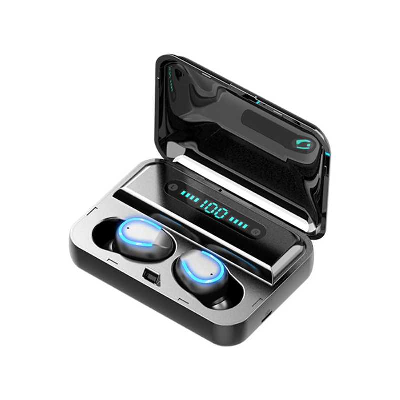 TWS Bluetooth Earphones 5.0 Mini LED Display Headphones Stereo Sound Wireless Headsets Earbuds Sport with Microphone | Электроника