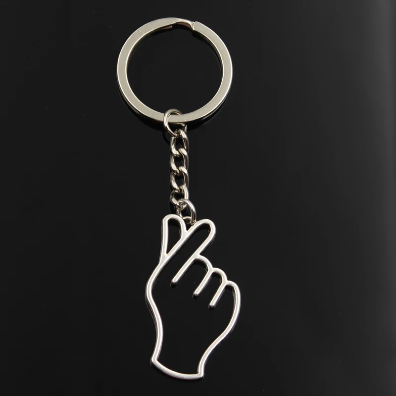 Модный брелок 42x24 мм в виде ладони, сердца, я люблю тебя, мужское украшение «сделай сам», брелок для автомобильного ключа, кольцо-держатель, сувенир для подарка