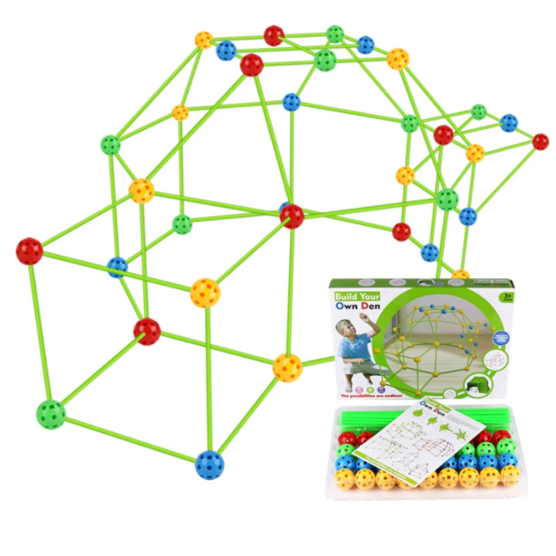 Конструктор форт набор для строительства игрушечные замки туннели палатки