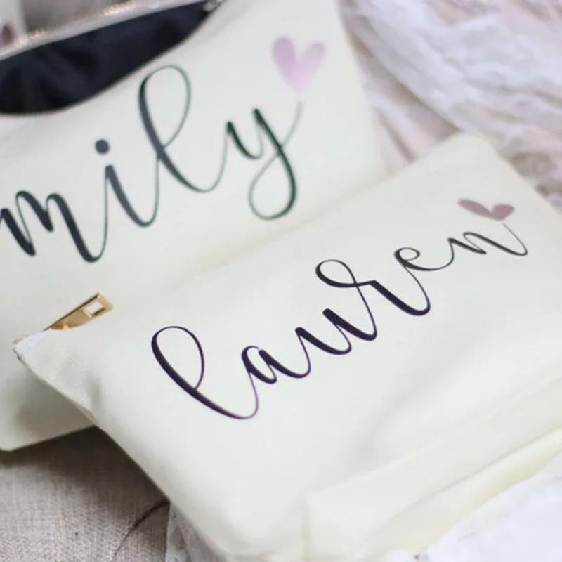 Косметичка для подружки невесты подарок макияжа чехол косметики сумка свадебных