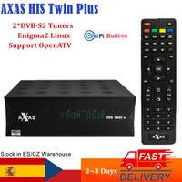 spain hot sell axas his twin satellite receiver 1080p hd twin dvb s2 build in wifi enigma2 openatv linux tv box vs gtmedia v8x