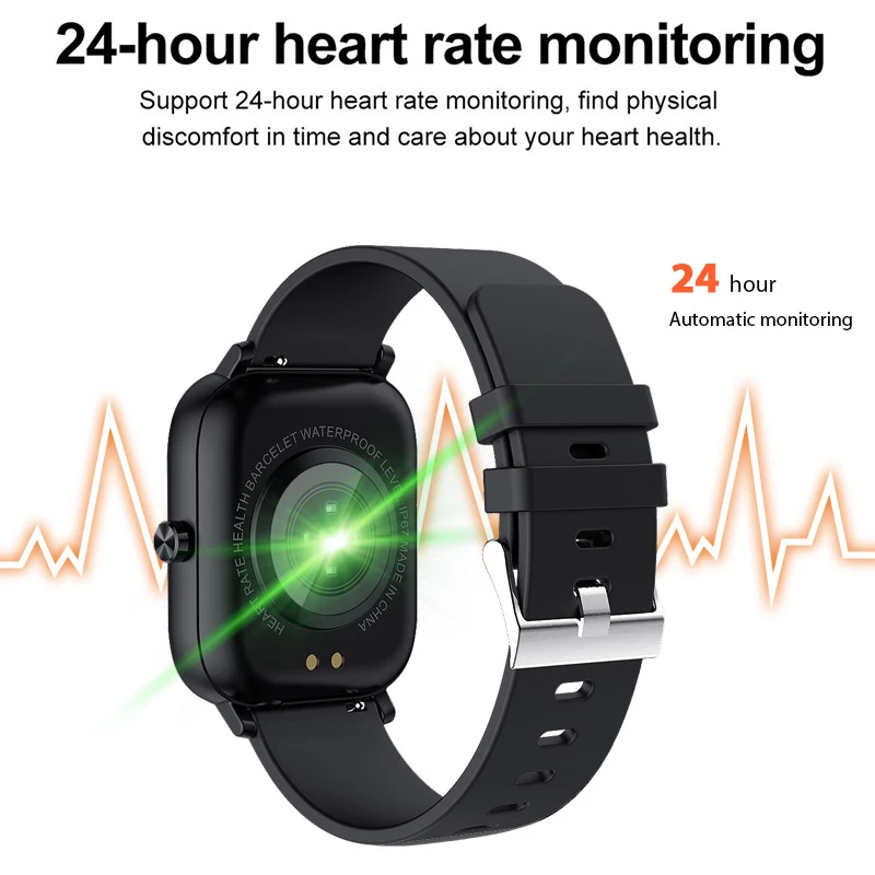 

LIGE 2020 New Men Digital Watch Wristband Men Women Sport Clock Heart Rate Monitor Sleep Monitor Bluetooth Call watch for phone
