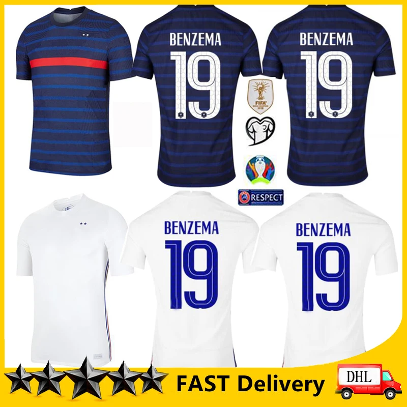 

BENZEMA-camiseta de futbol de la Copa Europea para hombres y ninos Jersey de futbol de la Copa Europea 20 21 MBAPPE GRIEZMANN K