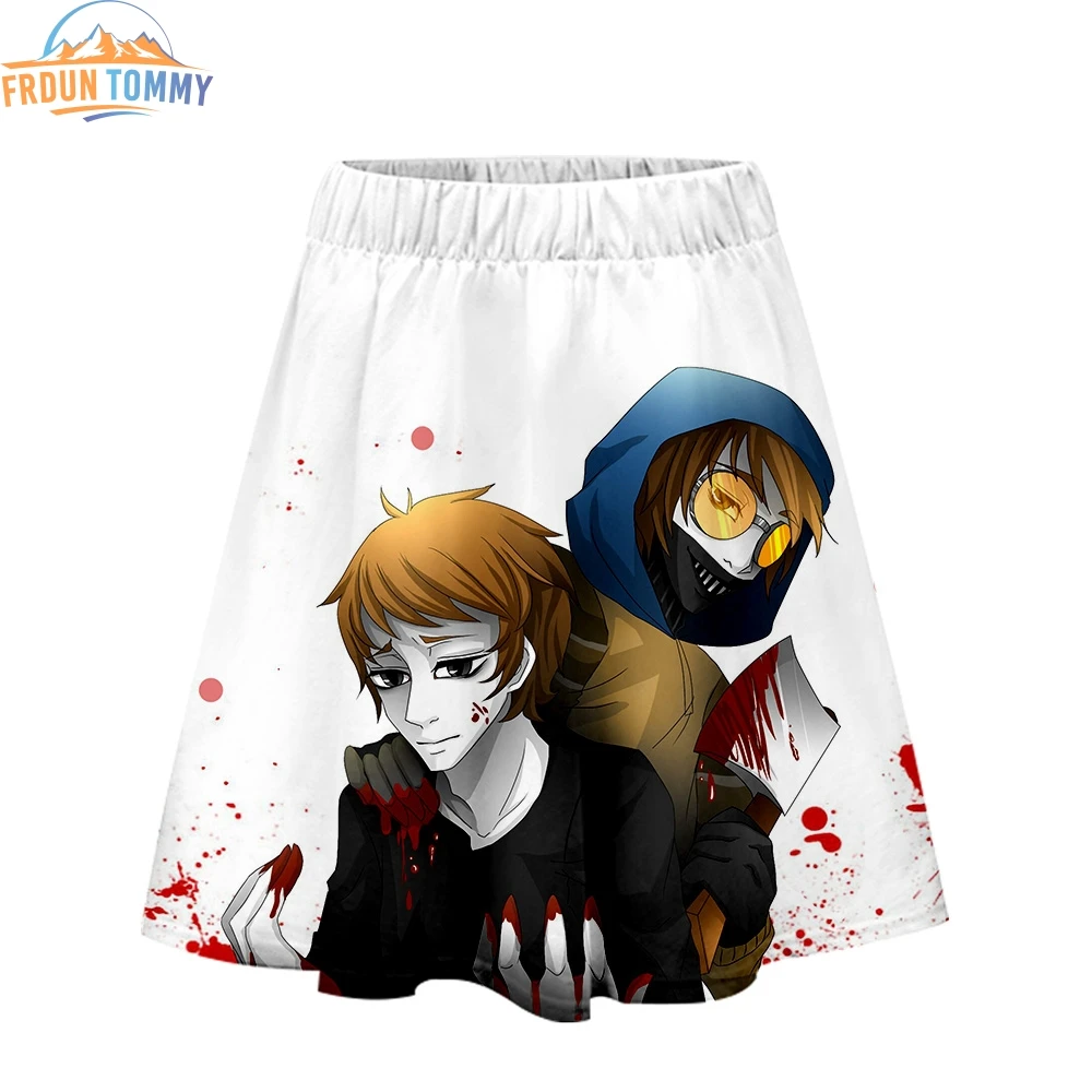 2019 новый стиль creepypasta 3D печать одежда повседневная юбка женская летняя