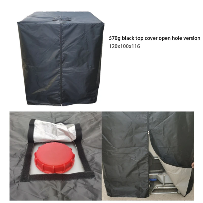 

1000L IBC Ton Barrel Protective Cover Waterproof Dustproof Tank Container Cover
