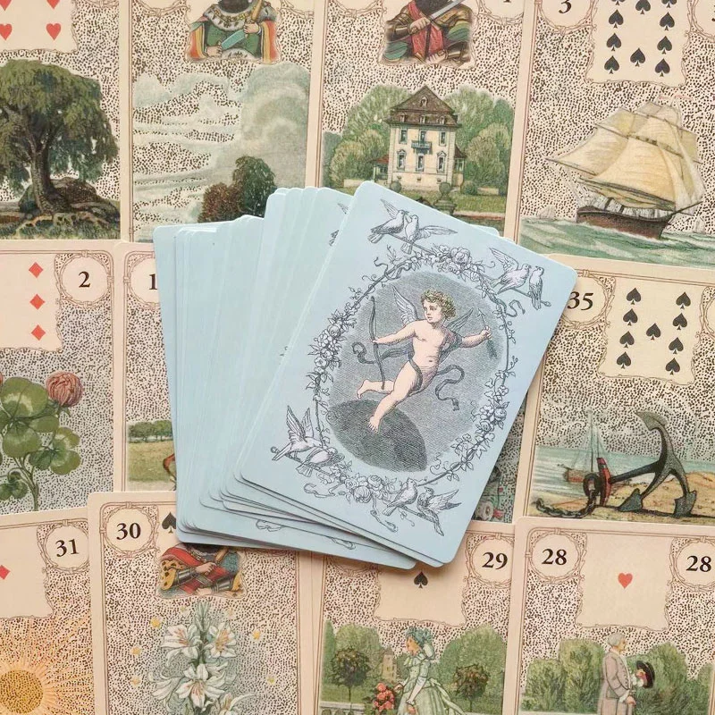 The Laura Tuan Lenormand Oracle Cards Tarot Deck 36 For Board Game Card Party | Спорт и развлечения