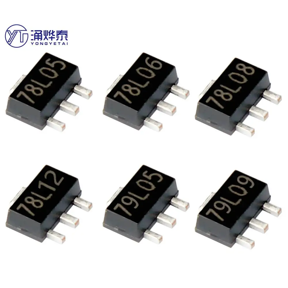 

YYT 20PCS SOT-89 78L05 78L06 78L08 78L09 78L10 78L12 78L15 79L05 79L09 79L15