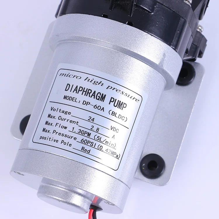 SURFLO DP-60 DC Электрический постоянный магнит бесщеточный двигатель работает три камеры мембранный насос 12V 5L/мин 60psi