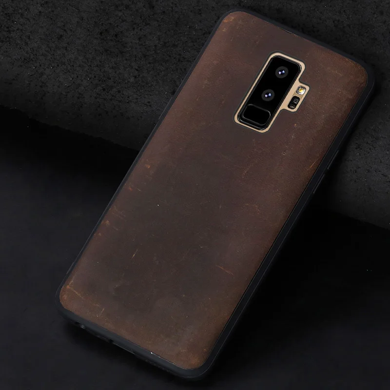 Чехол для samsung Galaxy S7edge S8 S9 S10 плюс A10 A20 A30 A50 A70 из воловьей кожи чехол для Note 8, 9, 10, A5 A7 A8 J5 J6 J7 чехол