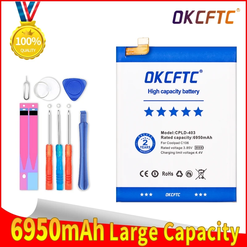 

High Quality CPLD-403 6950mAh Battery For Letv LeEco Coolpad Cool1 Cool 1 Dual C106 C106-7 C106-9 Batteries