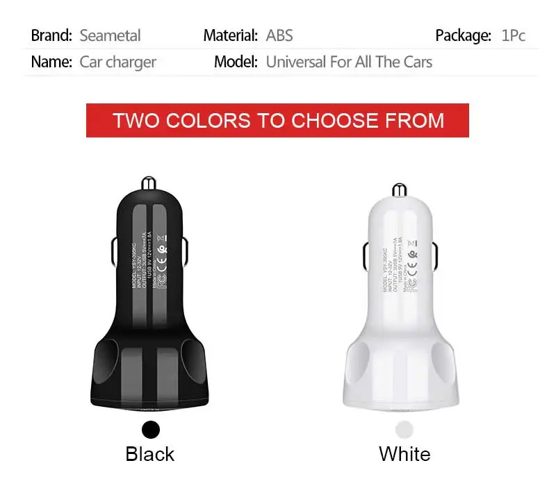 QC3.0 Cigarette Lighter Charger 3 USB Car Cigarette Lighter Socket 2.1A Fast Charging Car Socket Adapter USB Cigarette Lighter