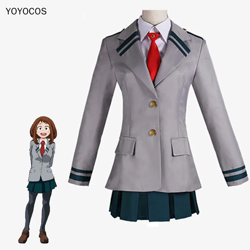 YOYOCOS Аниме Косплей Boku No Hero academic Костюм 2-й сезон Ochzco Uraraka косплей школьная форма для