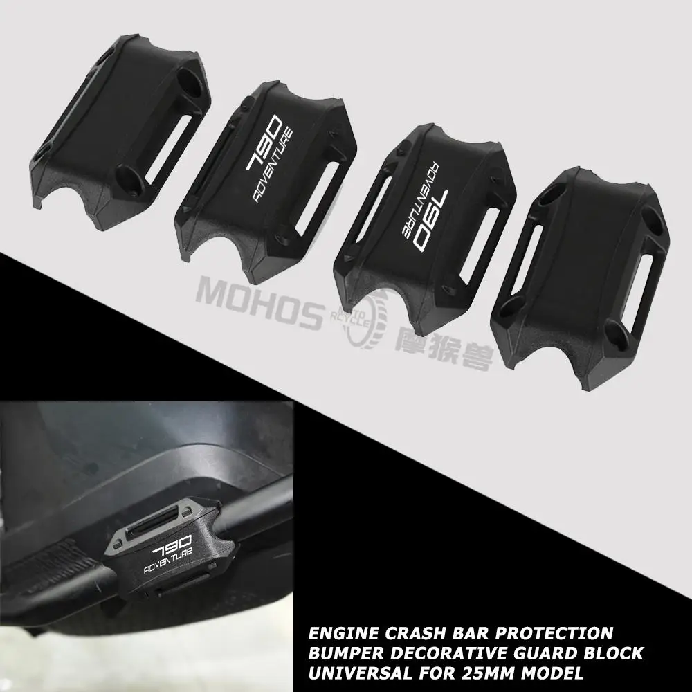 

Motorcycle For 790 ADVENTURE R/S 2019 2020 2021 2022 25MM Engine Crash bar Protection Bumper Decorative Guard Block 790ADVENTURE