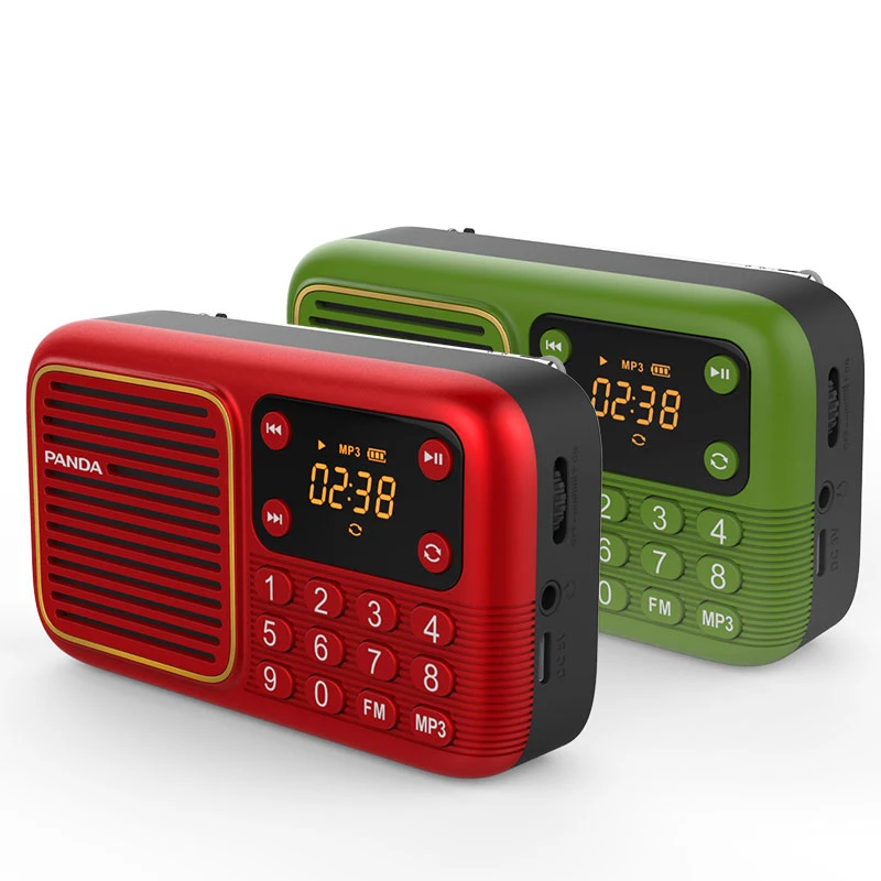 

Mini Portable Speaker Music Player FM Radio Receiver MP3 TF Card LED Display Lightweight Louderspeaker