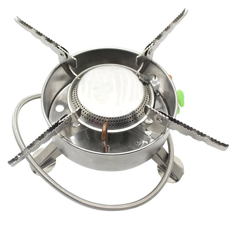 Ветрозащитная газовая плита для кемпинга Походное оборудование из нержавеющей