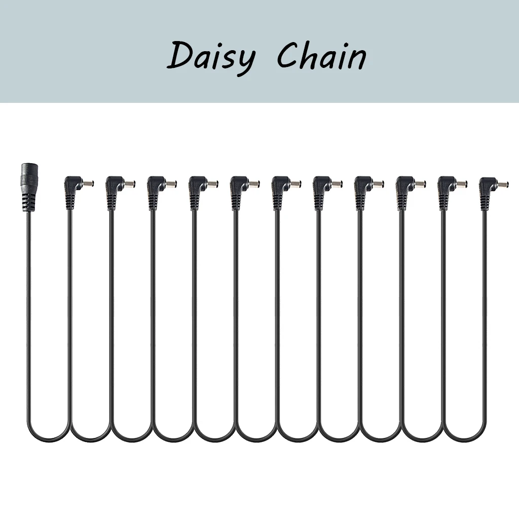 Daisy Chain от 1 до 3 6 8 11 способов для гитарных эффектов педаль мульти штекер кабель с