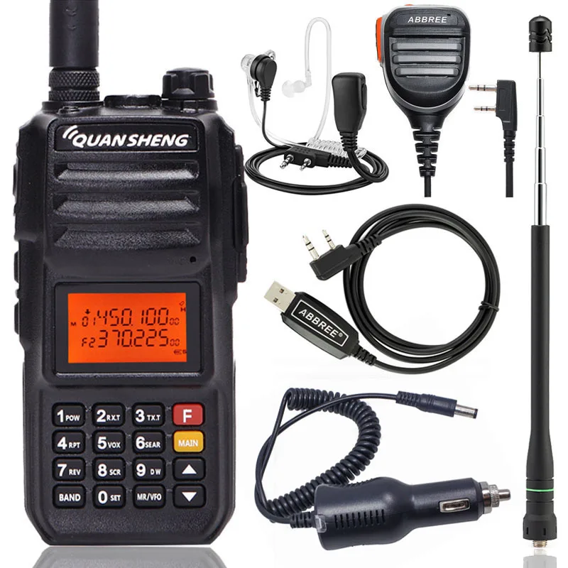 Quansheng TG UV2 PLUS высокая мощность 10 Вт 5 полос 136 174 МГц/Police 350 390MH/400 470 МГц 4000 мАч км
