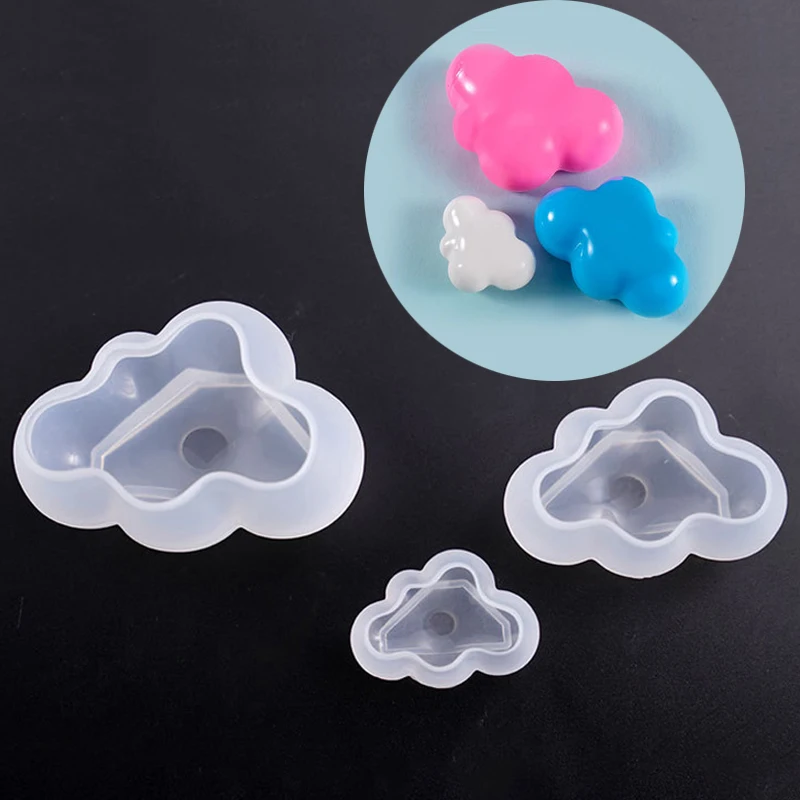 3D Cloud Shape Chocolate Silicone Mold Mousse Fondant Ice Cube Mould Candy Cake Soap Candle Molds Valentine's Day Decoration | Дом и сад