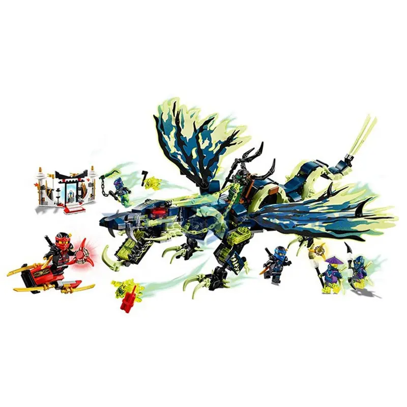 Набор строительных блоков атака моррого дракона экшн фигурки игрушки для детей