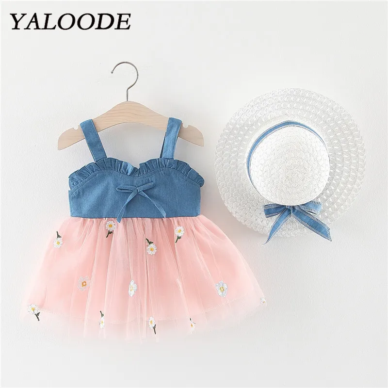 Платье с юбкой-пачкой для девочек джинсовое фатиновое платье новорожденных 2 шт. |