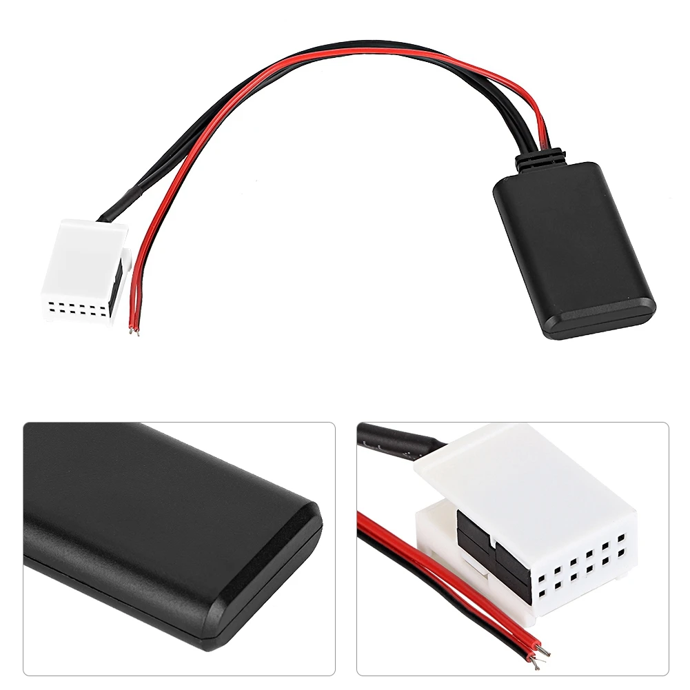 12V 12 Pin Автомобиль BT AUX адаптер подходит для мкд RNS 510 RCD 200 210 300 310 500 510|Кабели