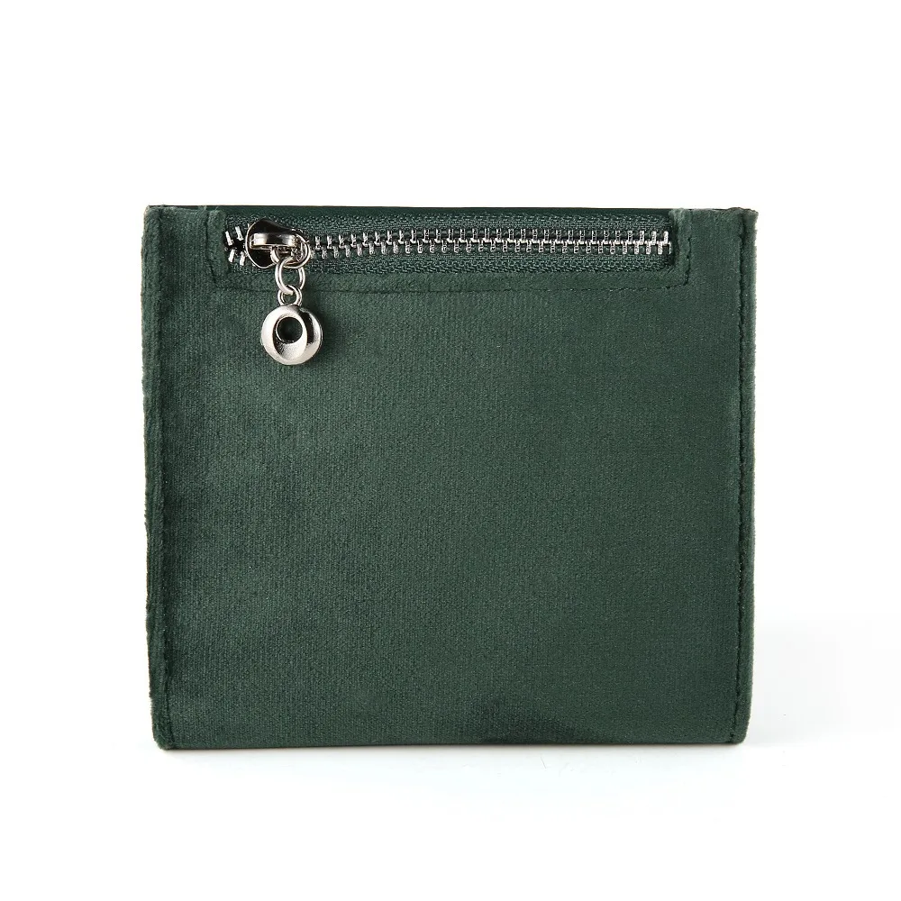 Популярный новый короткий женский ультратонкий складной бархатный кошелек в