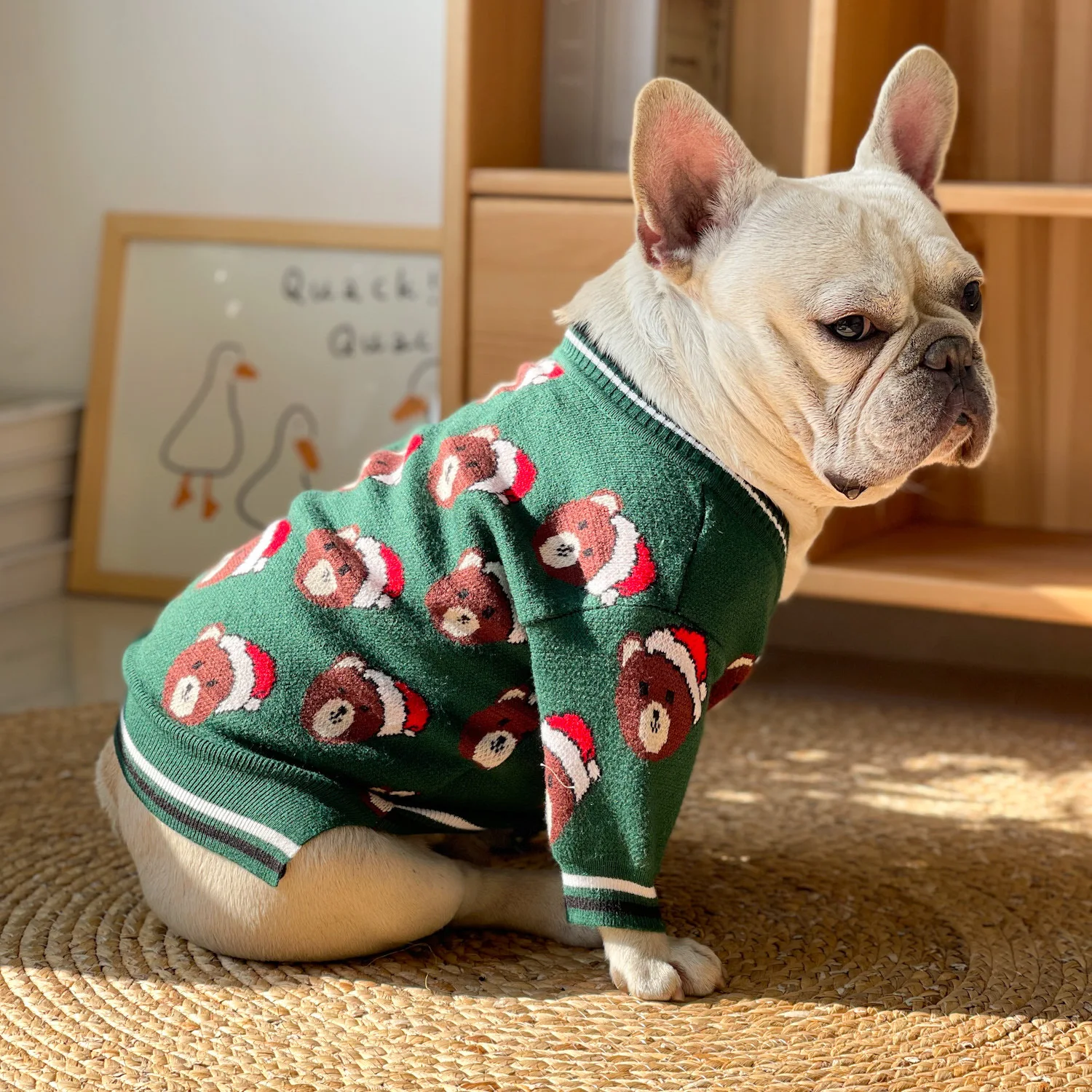 

Christmas Cardigan Dog Sweater Winter Dog Clothes Cat Dachshund Chihuahua Schnauzer Corgi Pug French Bulldog New Year Puppy Coat