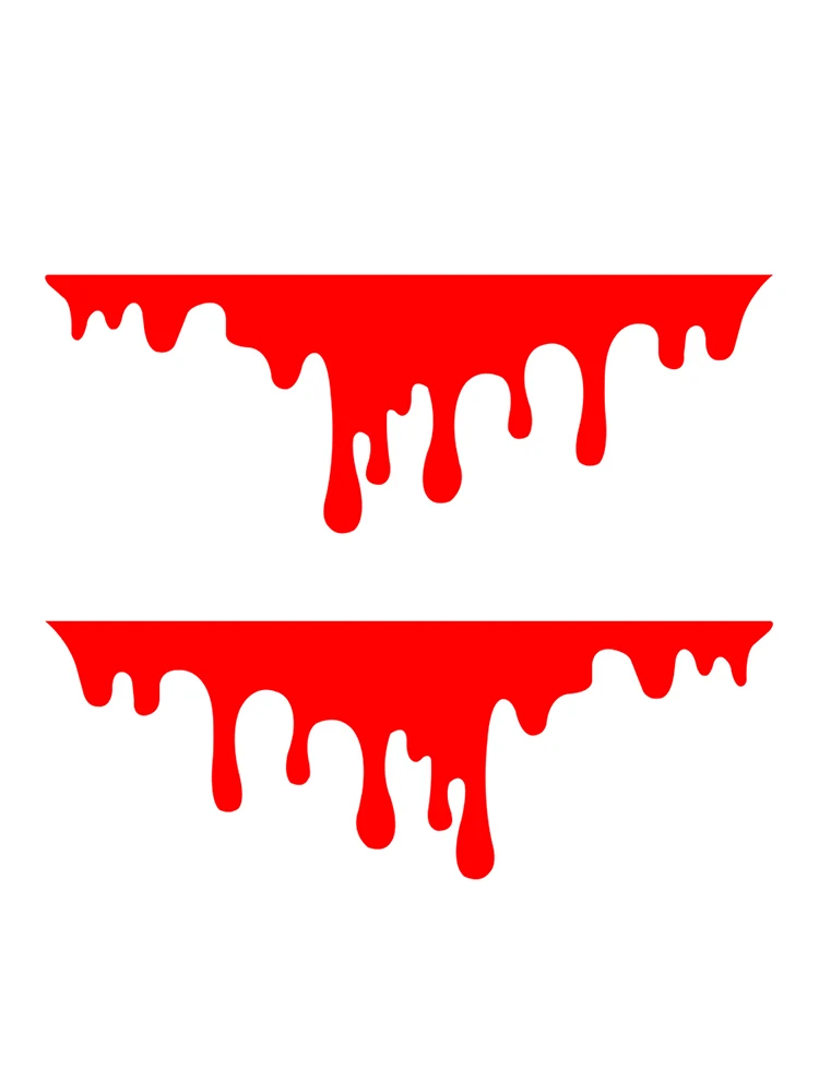 Автомобильные красные наклейки с кровью автомобильные на Хэллоуин Стильные