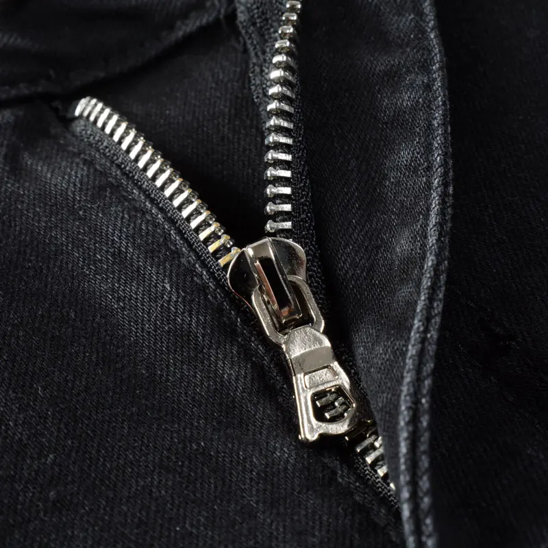 American Street Style Fashion Men Jeans Elastic Cotton Slim Ripped Jeans Men Embroidery Patch Designer Hip Hop Denim Punk Pants