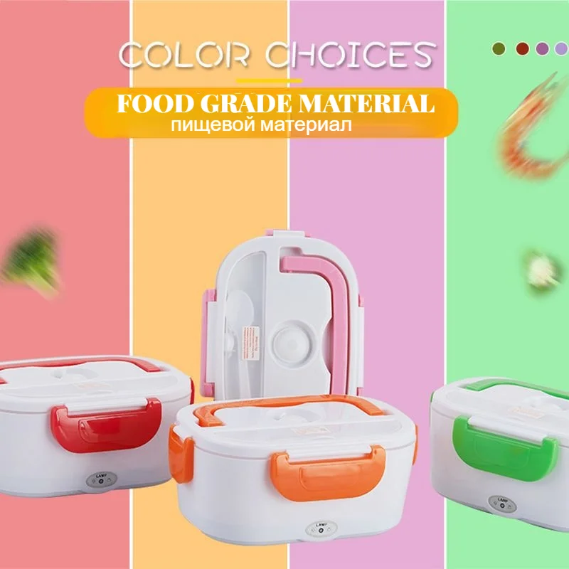 electric heating lunch box electric warming insulation portable 110v 220v mini stainless steel kitchen appliance lunch box free global shipping