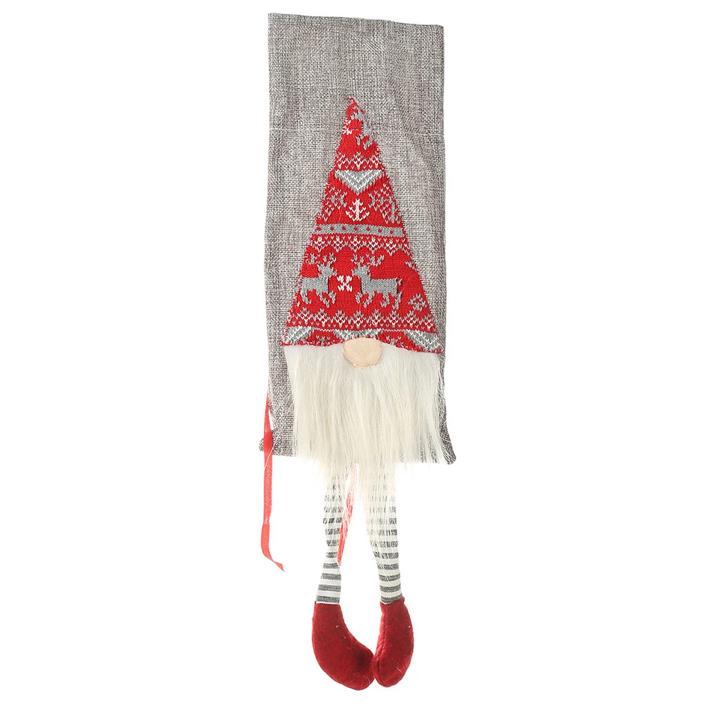 Тканевый чехол для бутылки вина легко наносится универсальная декоративная