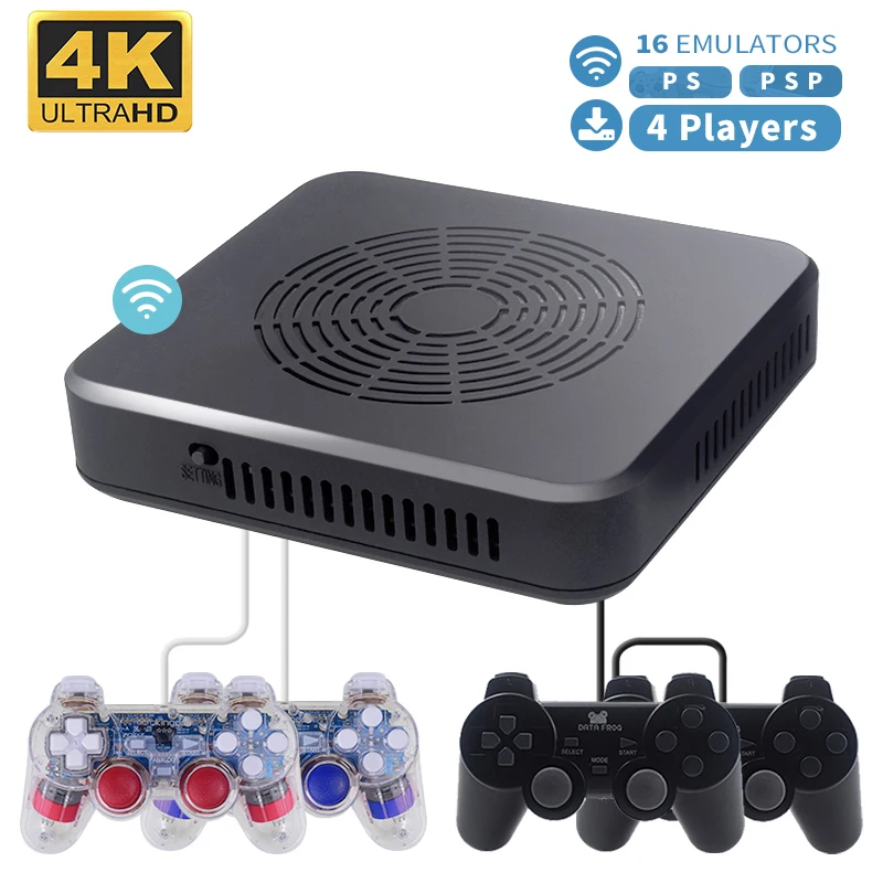 Видеоприставка RETROMAX с Wi Fi HD для PS/PSP 16 Имитаторы ретро игры 100 встроенных 3D игр + 2900