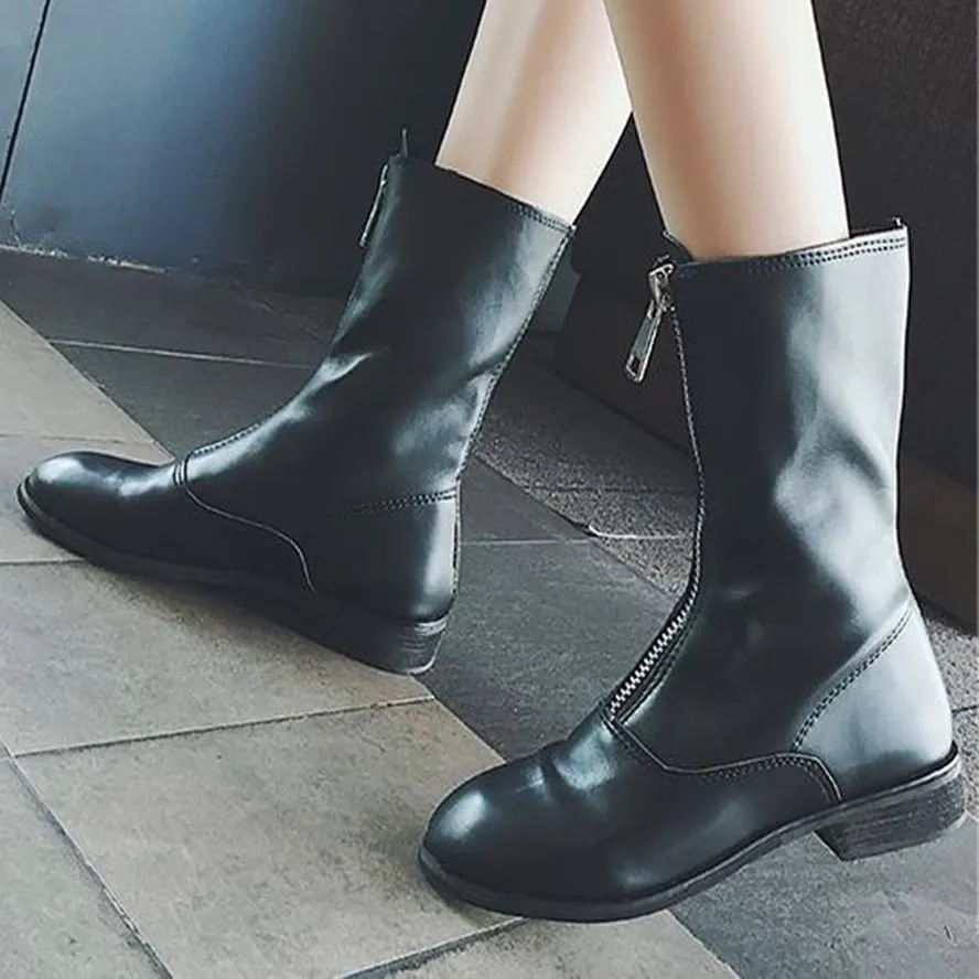 Женские зимние ботинки повседневные без шнуровки для женщин женские на низком